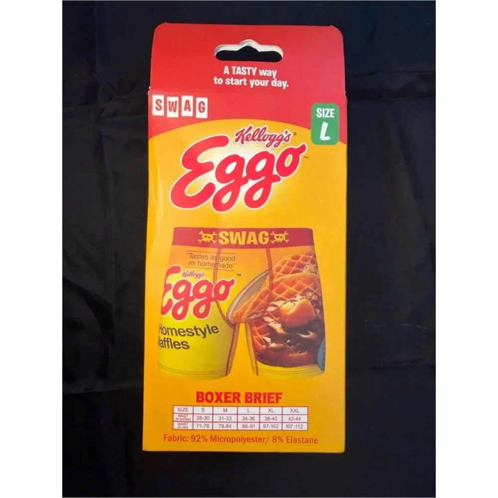 Kellogg’s Eggo Homestyle Waffles Boxer Brief Size Large